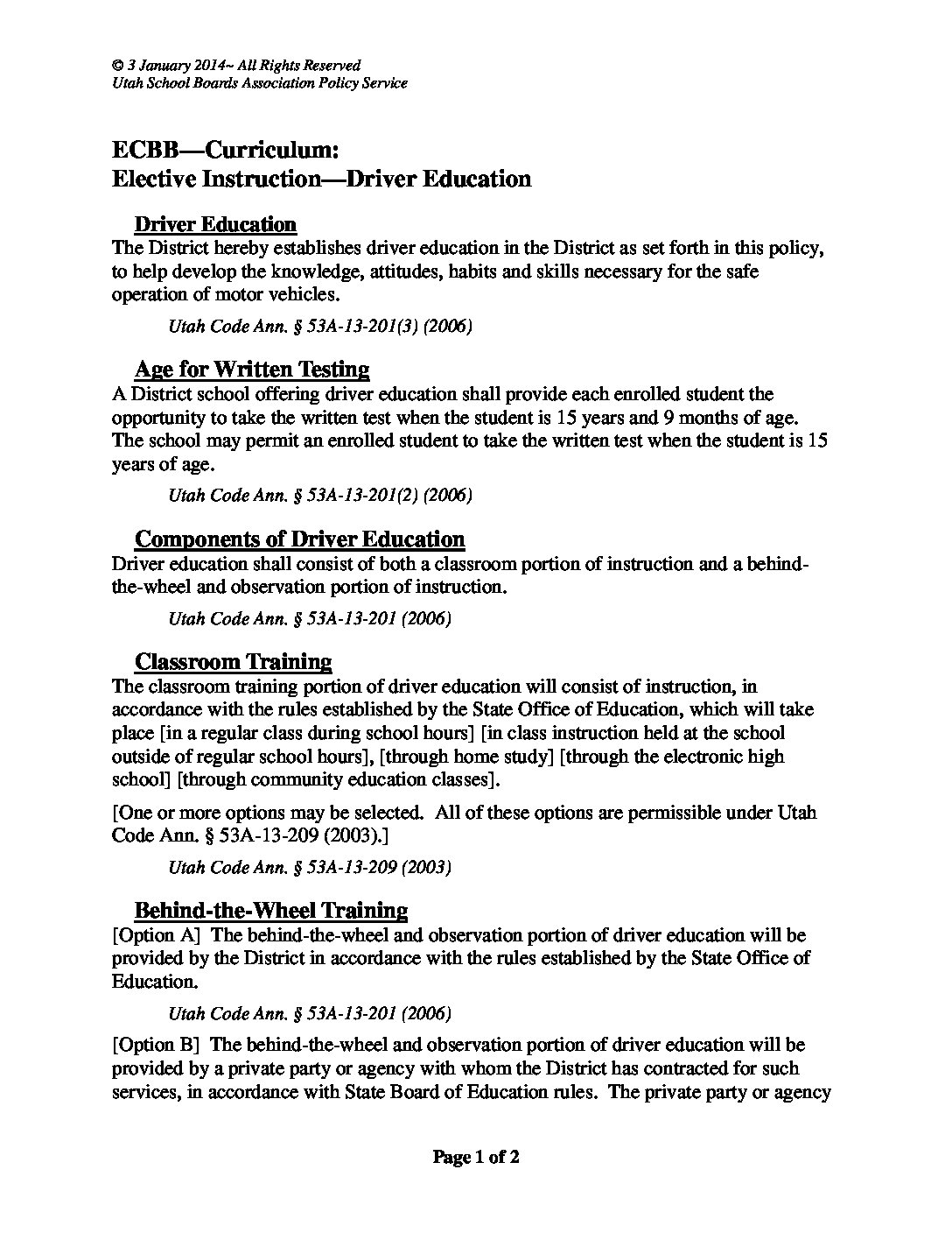 ECBA Latest Test Format